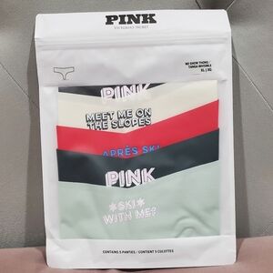 Victoria's Secret 5 Pack No Show Thong Panties Smooth In Holiday 5 Pack